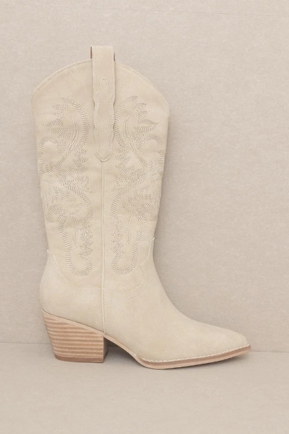 Oasis Society | Taupe Cowboy Boot | Sweetest Stitch Boutique