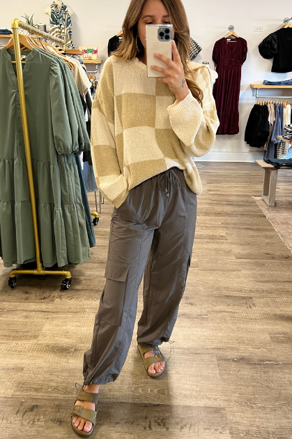 Mustard Seed | Women&#39;s Cargo Pants | Sweetest Stitch Boutique