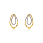 Sahira Jewelry | Harper Two Tone Earrings | Sweetest Stitch Boutique