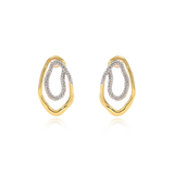 Sahira Jewelry | Harper Two Tone Earrings | Sweetest Stitch Boutique