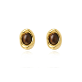 Sahira Jewelry | Saylor Tiger Eye Studs | Sweetest Stitch Boutique 