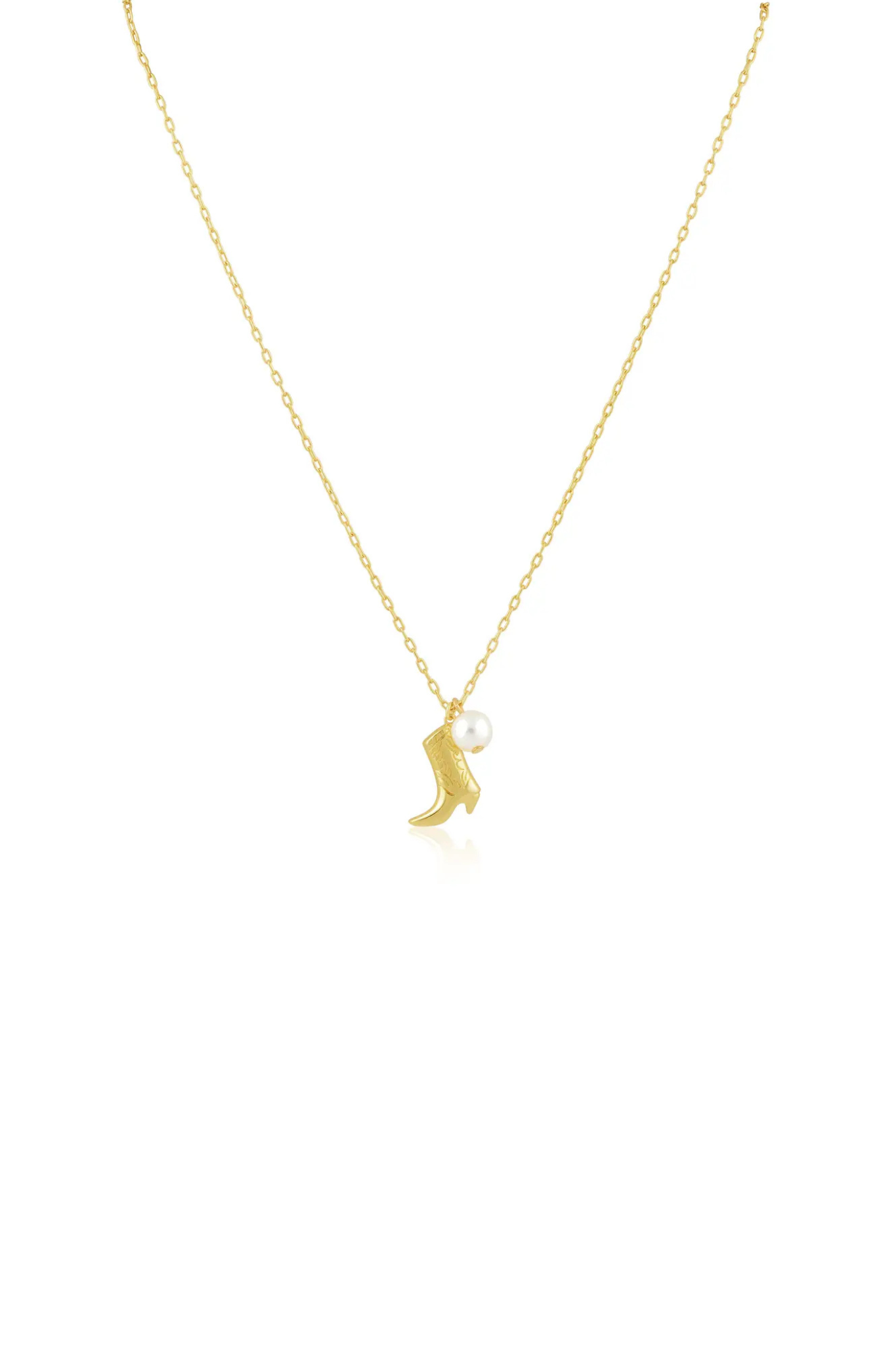 Sahira Jewelry | Boot N' Pearl Necklace | Sweetest Stitch Boutique