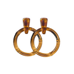 St. Armands Designs | Dark Brown Bamboo Earrings | Sweetest Stitch
