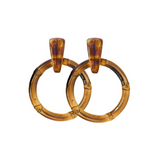 St. Armands Designs | Dark Brown Bamboo Earrings | Sweetest Stitch
