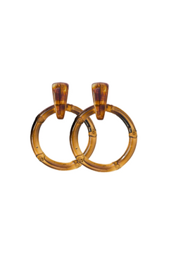 St. Armands Designs | Dark Brown Bamboo Earrings | Sweetest Stitch