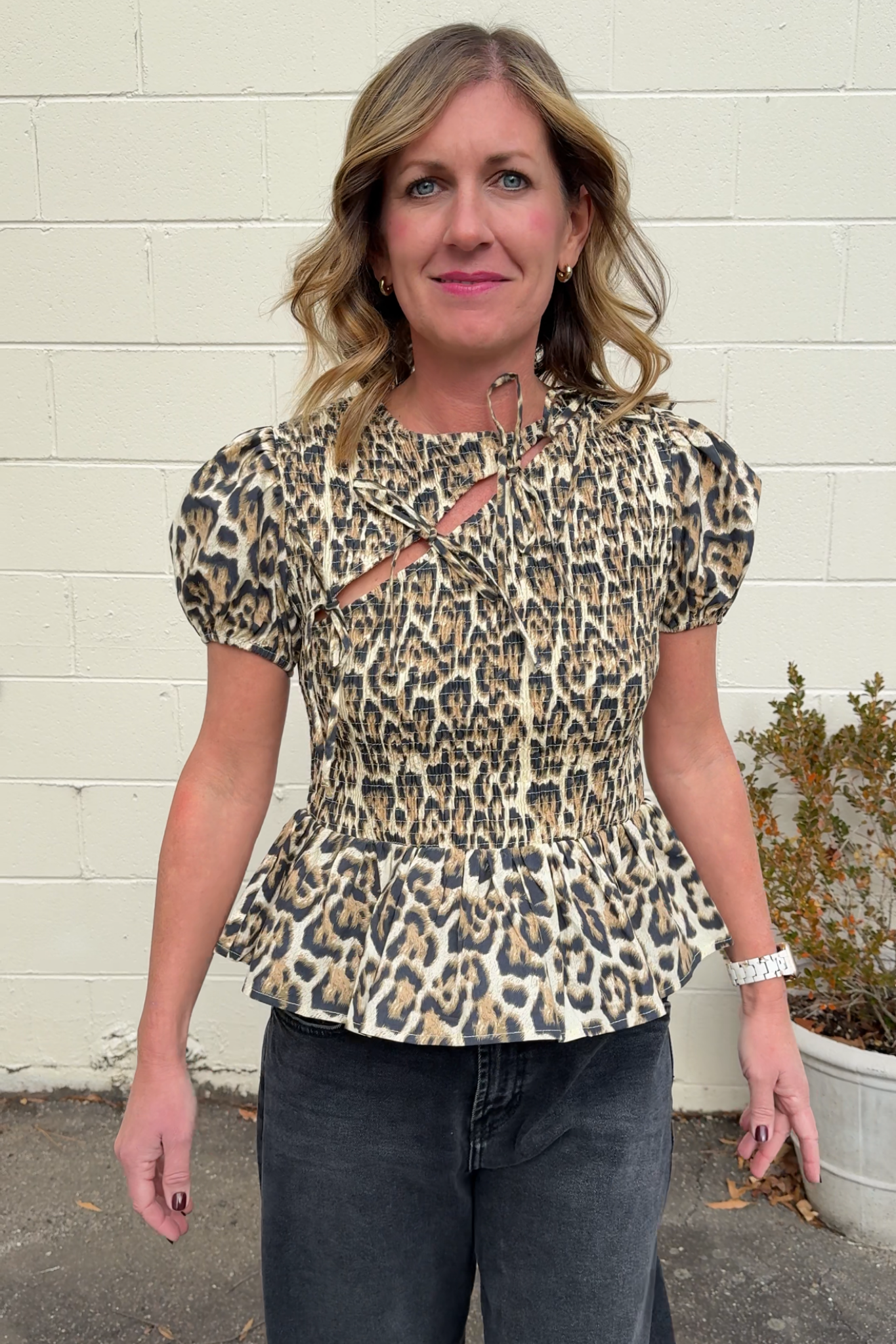 Aureum | Vienna Puff Sleeve Smocked Top | Sweetest Stitch Boutique