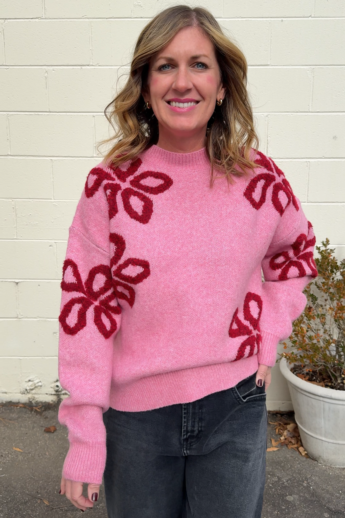 Strut & Bolt | Mimi Flower Sweater | Sweetest Stitch Boutique Richmond