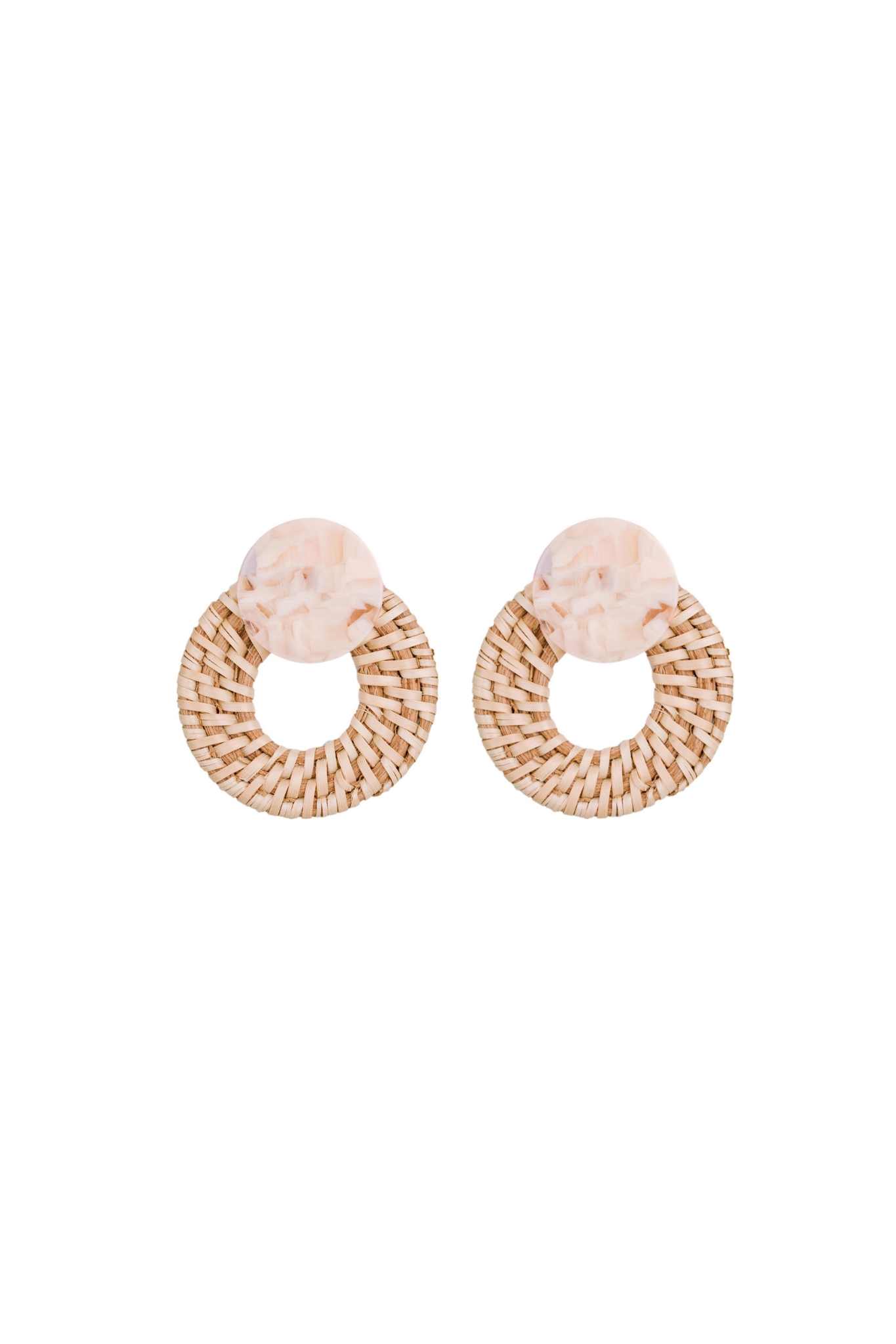 St. Armands Designs | Rattan Doorknocker Earrings | Sweetest Stitch