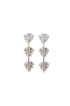 St Armands Designs | Palm Diamond Drop Earrings | Sweetest Stitch