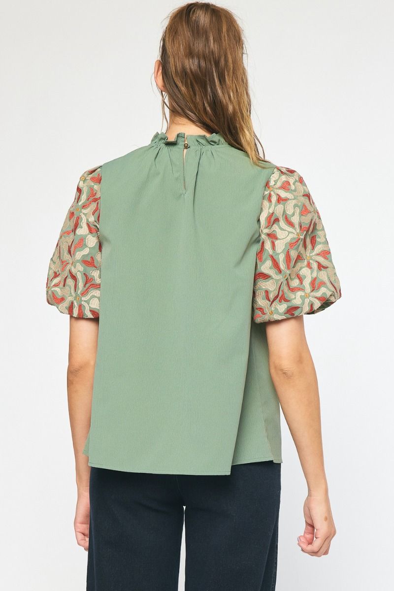 Entro | Puff Sleeve Blouse | Sweetest Stitch Women&#39;s Boutiue Online