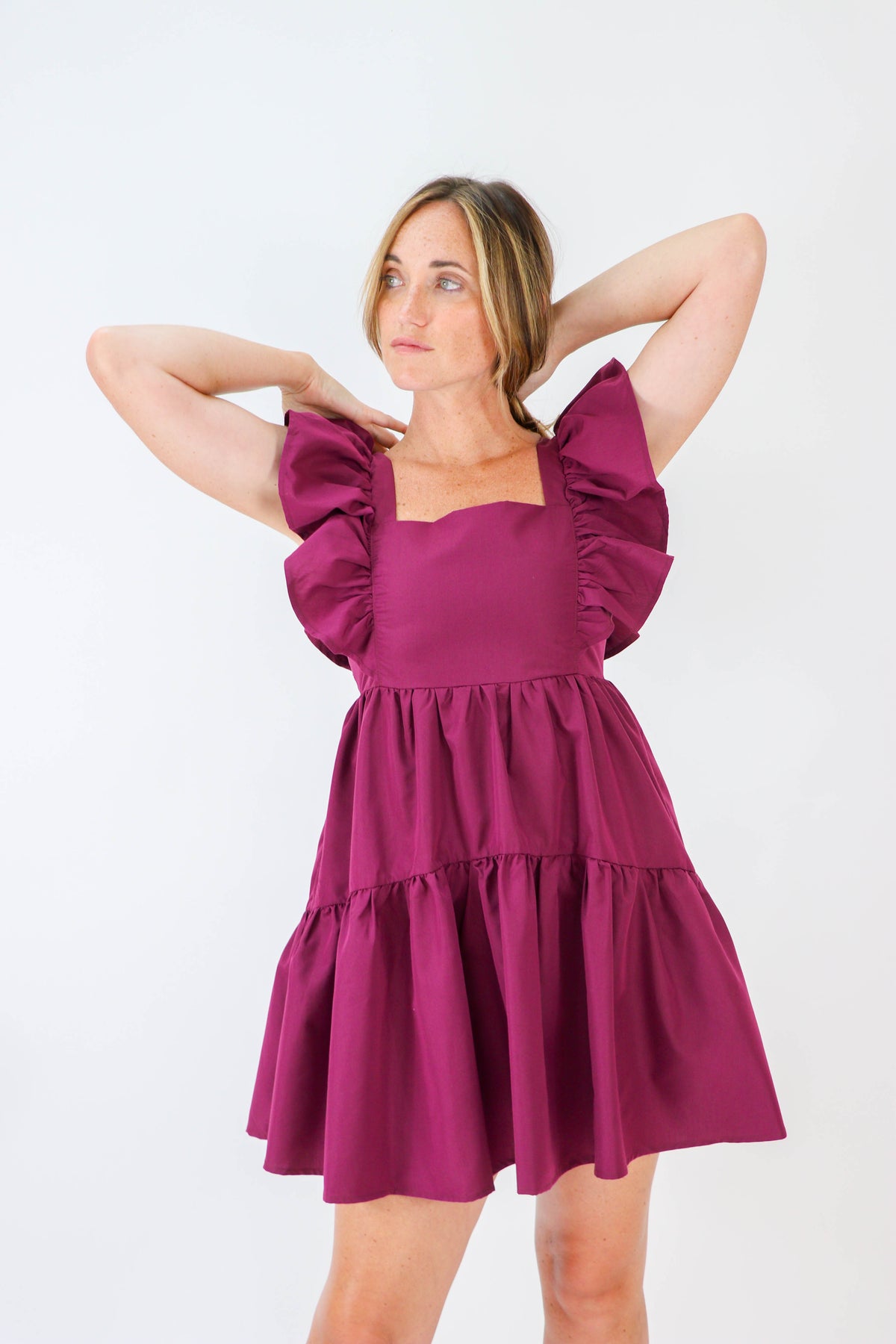 Entro | Ruffle Sleeve Babydoll Dress for Women | Sweetest Stitch