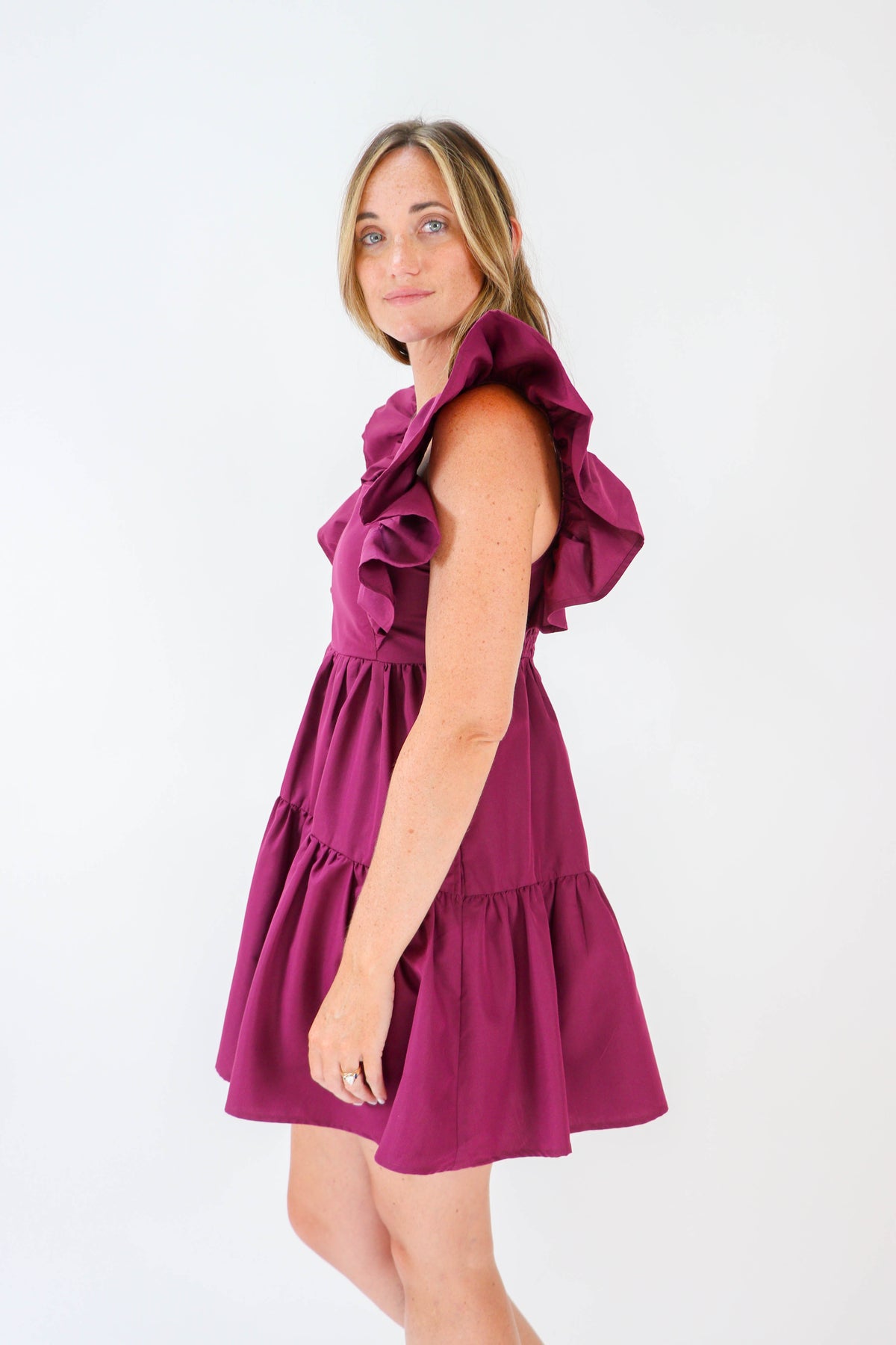 Entro | Ruffle Sleeve Babydoll Dress for Women | Sweetest Stitch