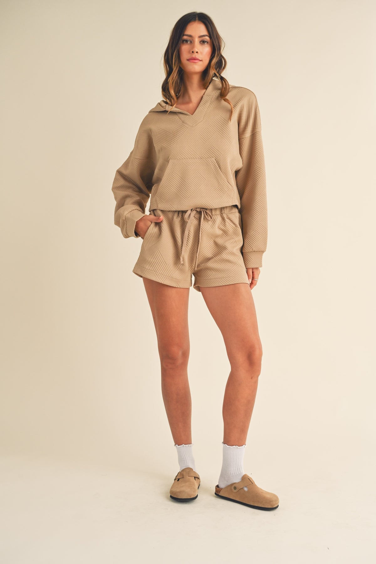 Mable | Quilted Shorts &amp; Hoodie Set | Sweetest Stitch Boutique