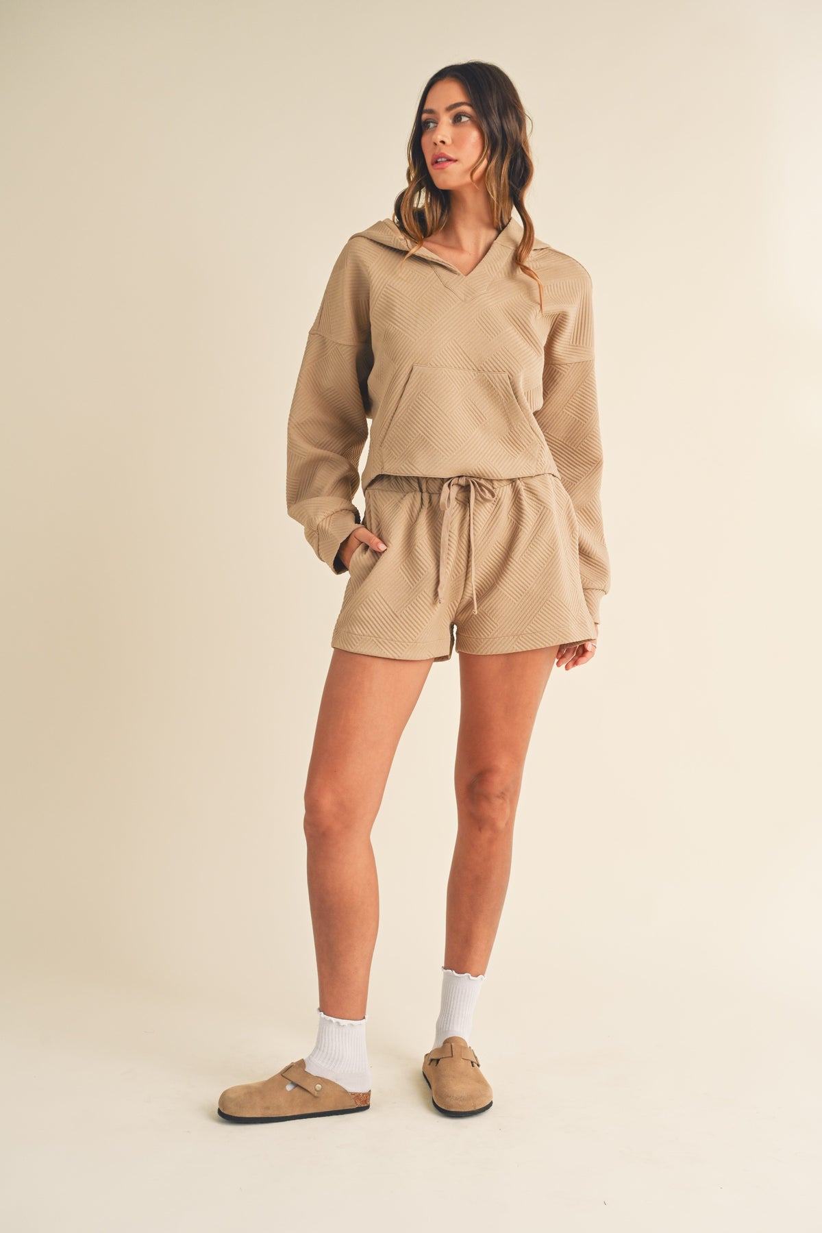 Mable | Quilted Shorts &amp; Hoodie Set | Sweetest Stitch Boutique