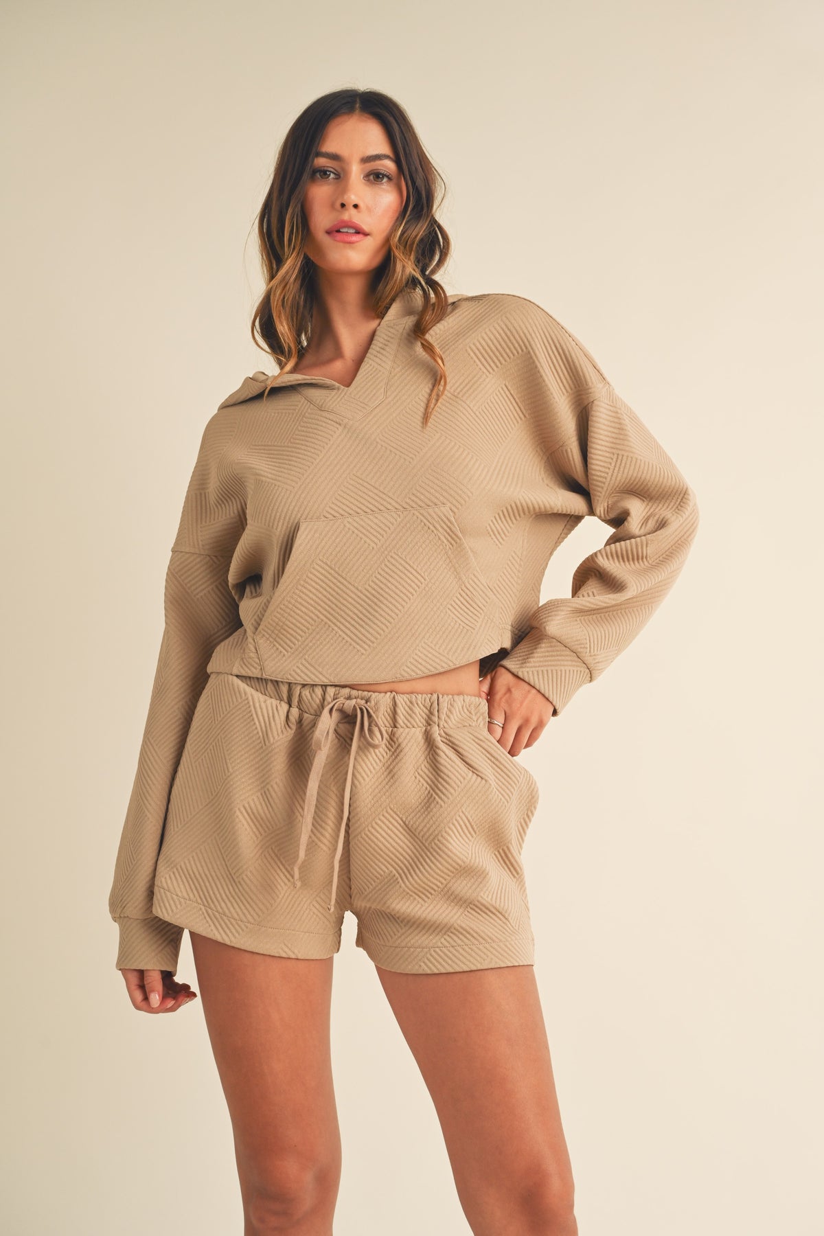 Mable | Quilted Shorts &amp; Hoodie Set | Sweetest Stitch Boutique