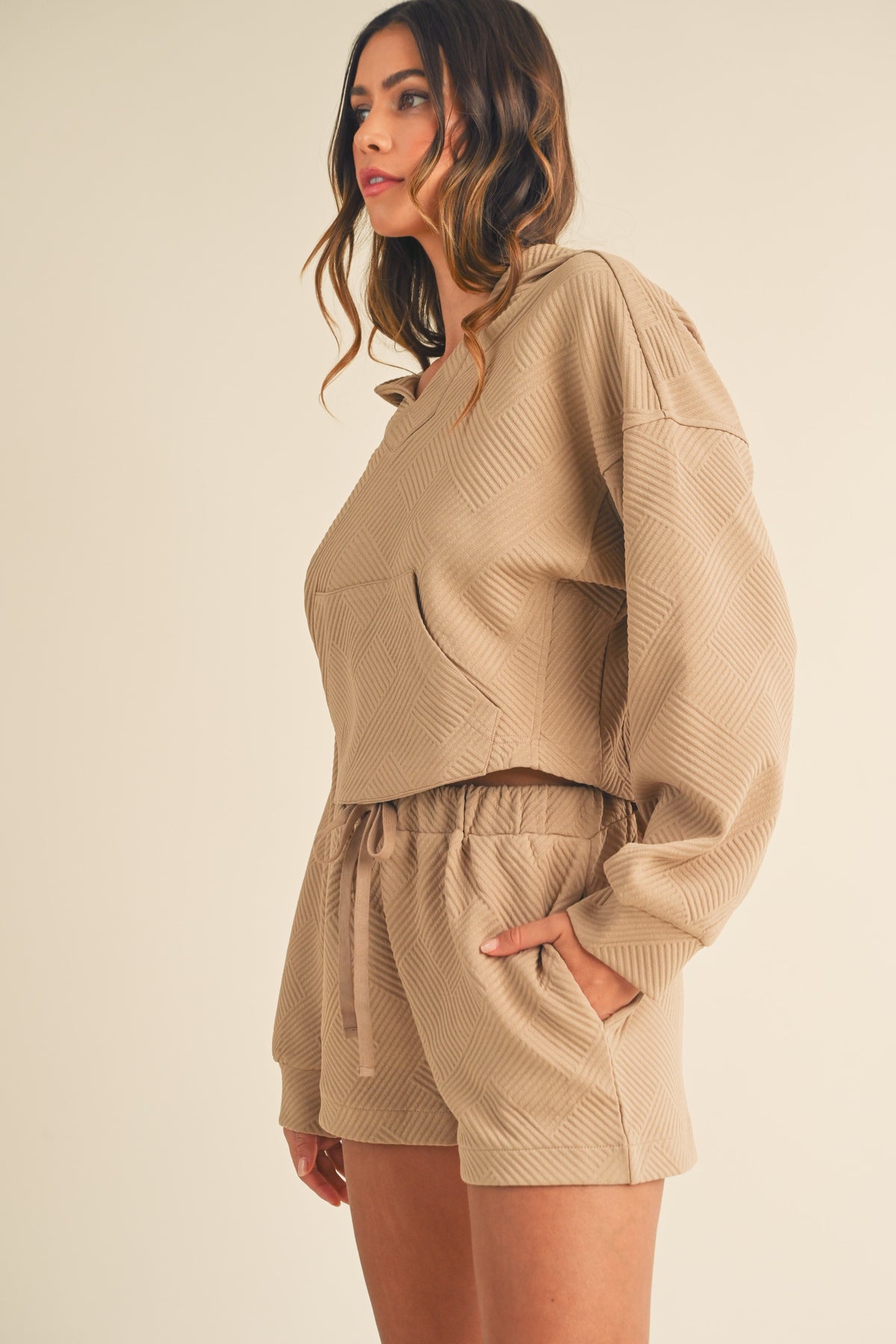 Mable | Quilted Shorts &amp; Hoodie Set | Sweetest Stitch Boutique