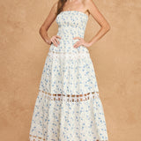 Strut & Bolt | Gloria Floral Strapless Midi Dress | Sweetest Stitch RVA
