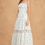 Strut & Bolt | Gloria Floral Strapless Midi Dress | Sweetest Stitch RVA