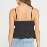 Strut & Bolt | Evie Peplum Sleeveless Top | Sweetest Stitch Boutique