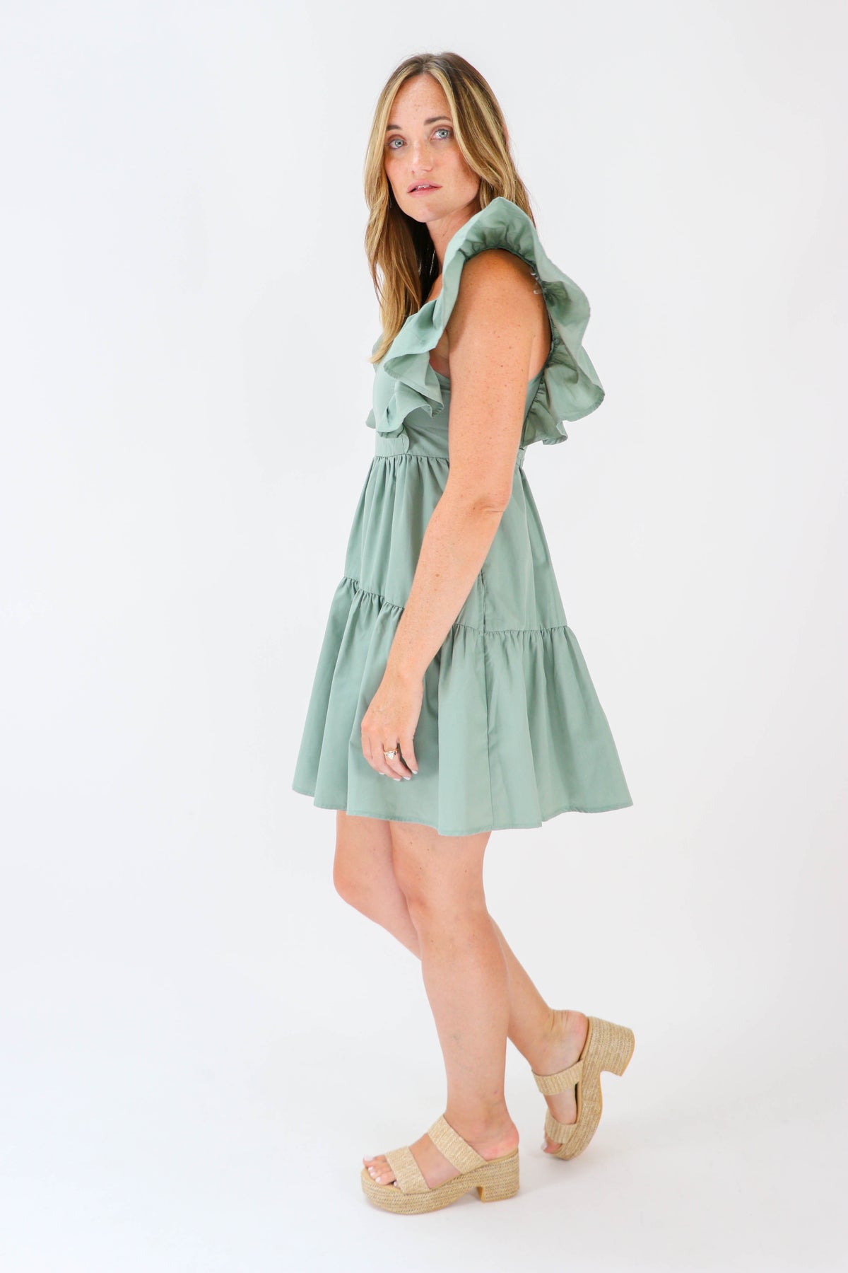 Entro | Ruffle Sleeve Babydoll Dress for Women | Sweetest Stitch