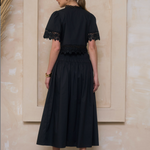 Moon River | Lexi Embroidered Midi Skirt | Sweetest Stitch Boutique 