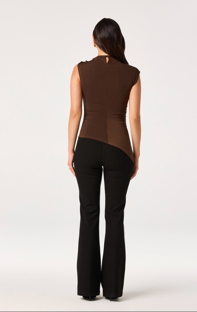 ASTR The Label | Mindy Asymmetrical Ruched Top | Sweetest Stitch