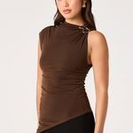 ASTR The Label | Mindy Asymmetrical Ruched Top | Sweetest Stitch