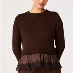 ASTR The Label | Juliette Lace Trim Sweater | Sweetest Stitch Boutique
