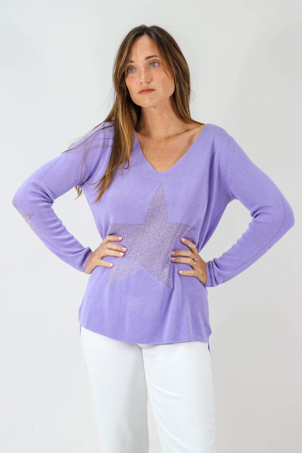 Sparkly Star Graphic Sweater | Sweetest Stitch Women&#39;s Boutique