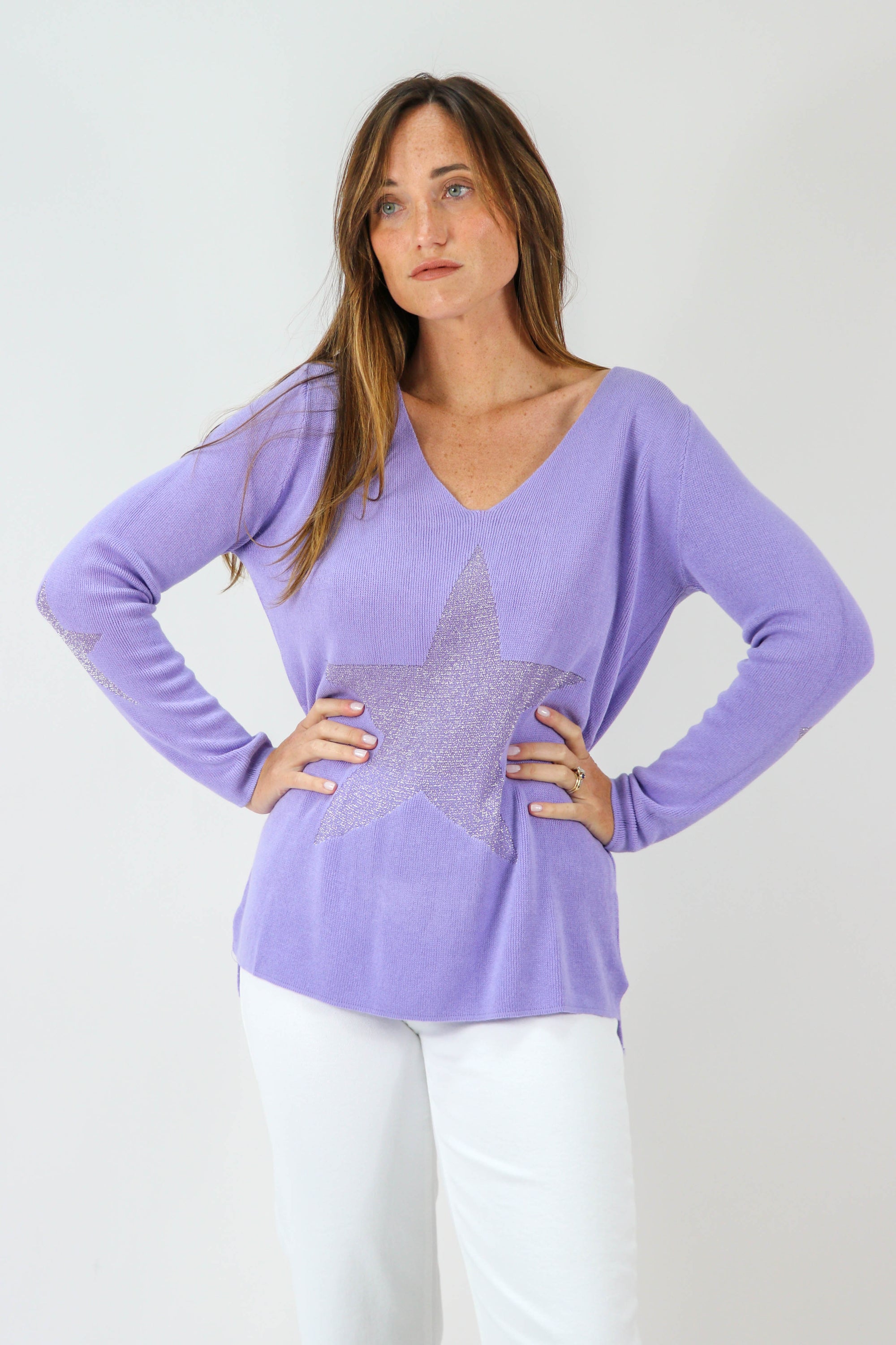 Sparkly Star Graphic Sweater | Sweetest Stitch Women's Boutique
