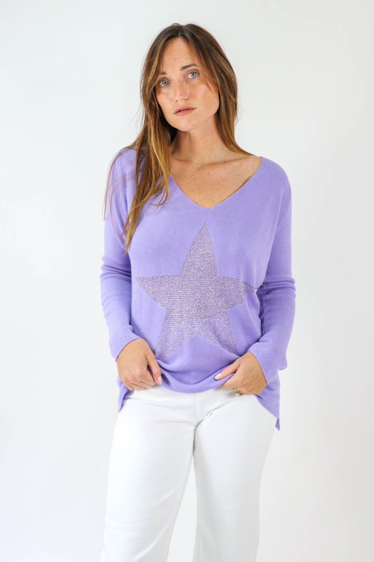 Sparkly Star Graphic Sweater | Sweetest Stitch Women&#39;s Boutique