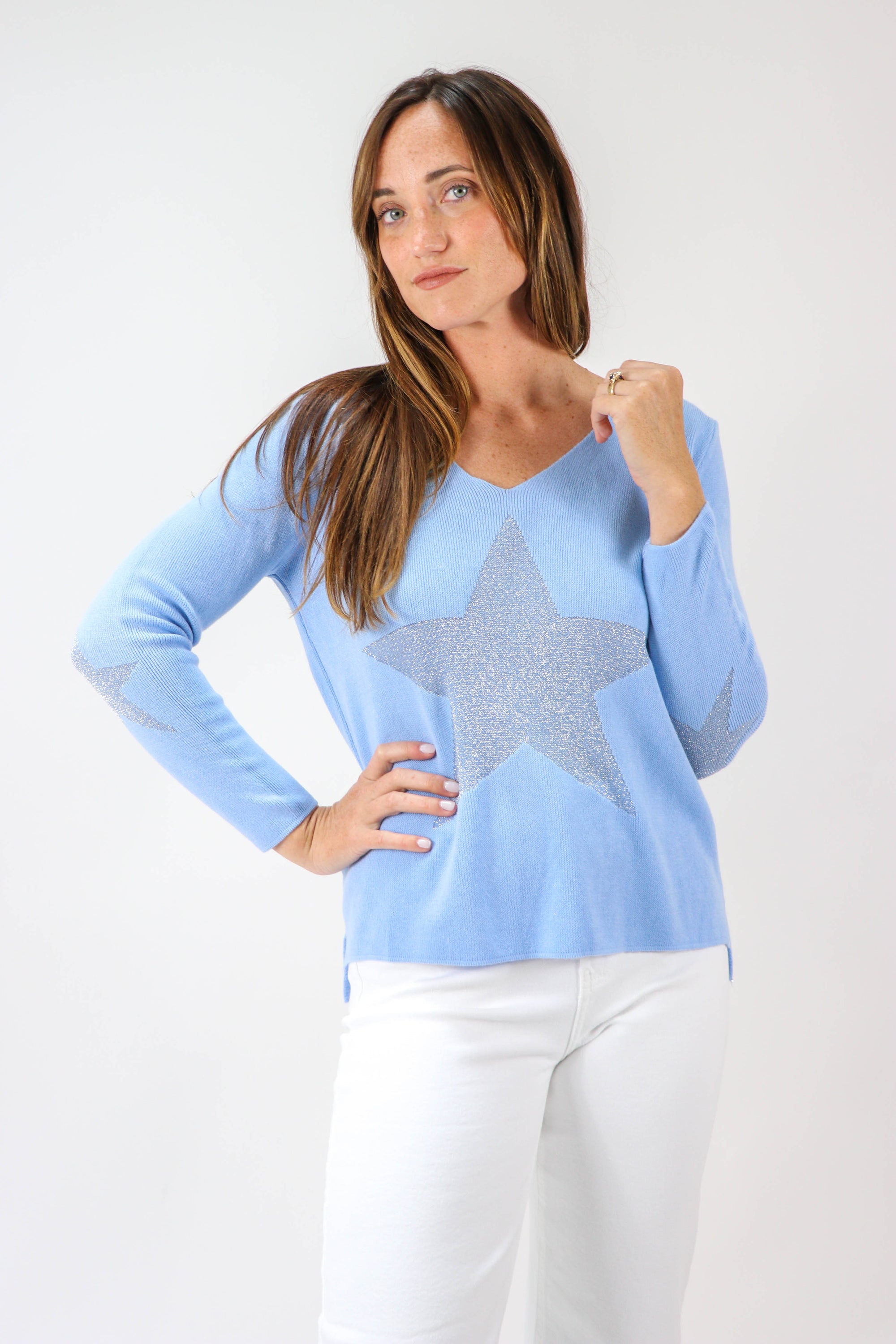 Sparkly Star Graphic Sweater | Sweetest Stitch Women's Boutique