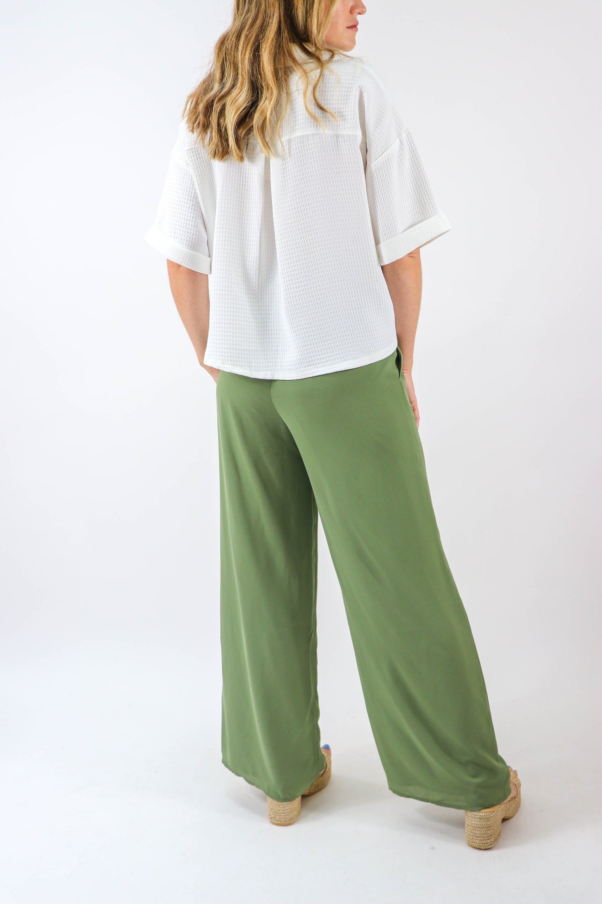 Sugar Lips | Olive Wide Leg Pants | Sweetest Stitch Boutique