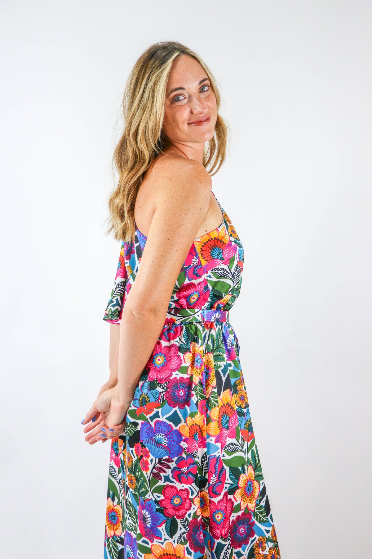Sugar Lips | Meara Satin One Shoulder Maxi Dress | Sweetest Stitch