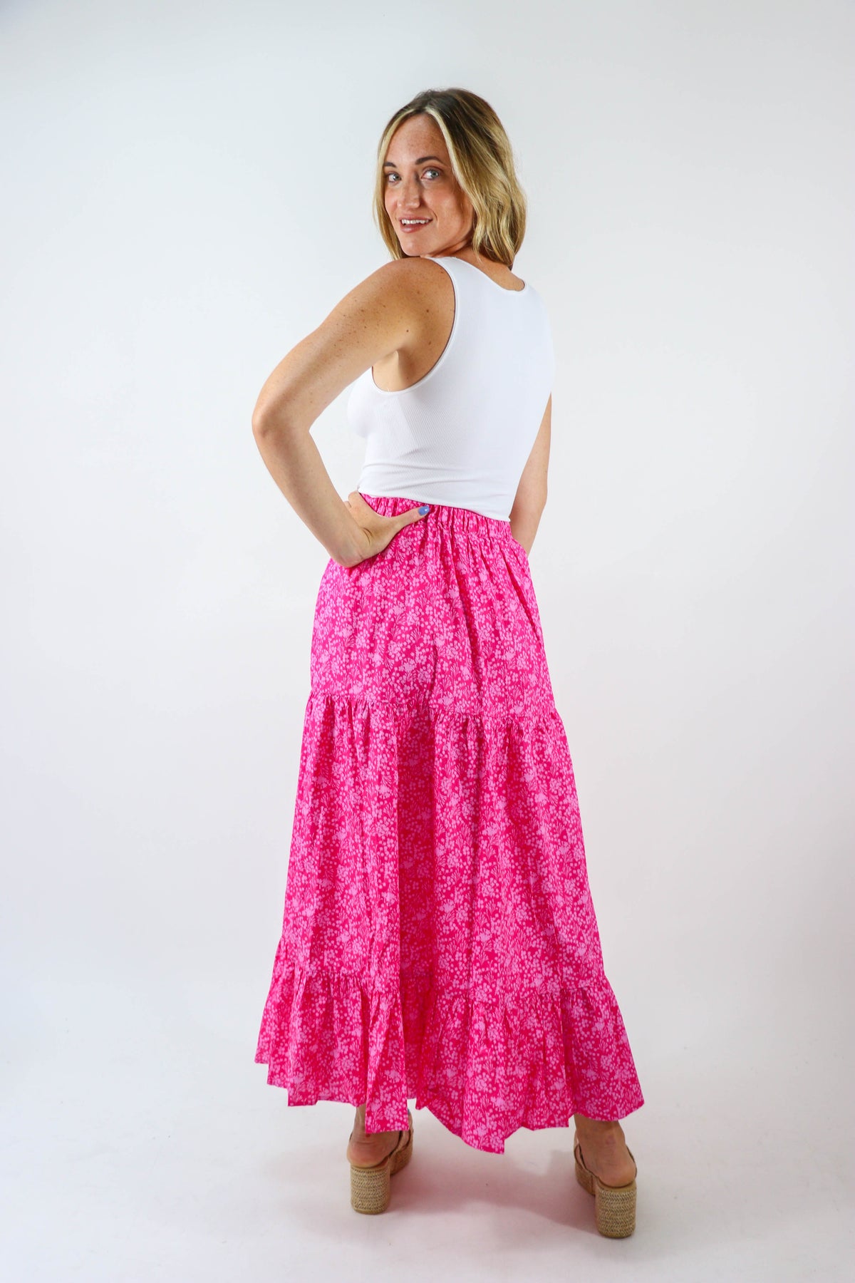 Sugar Lips | Pink Palisades Maxi Skirt | Sweetest Stitch Boutique