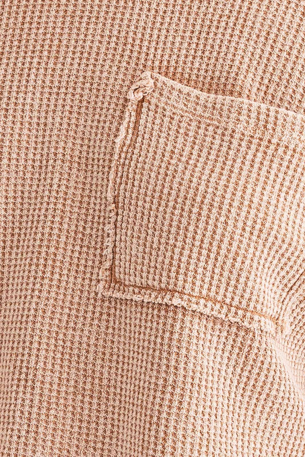 Le Lis | Tan Thermal Knit Top | Sweetest Stitch Women&#39;s Boutique