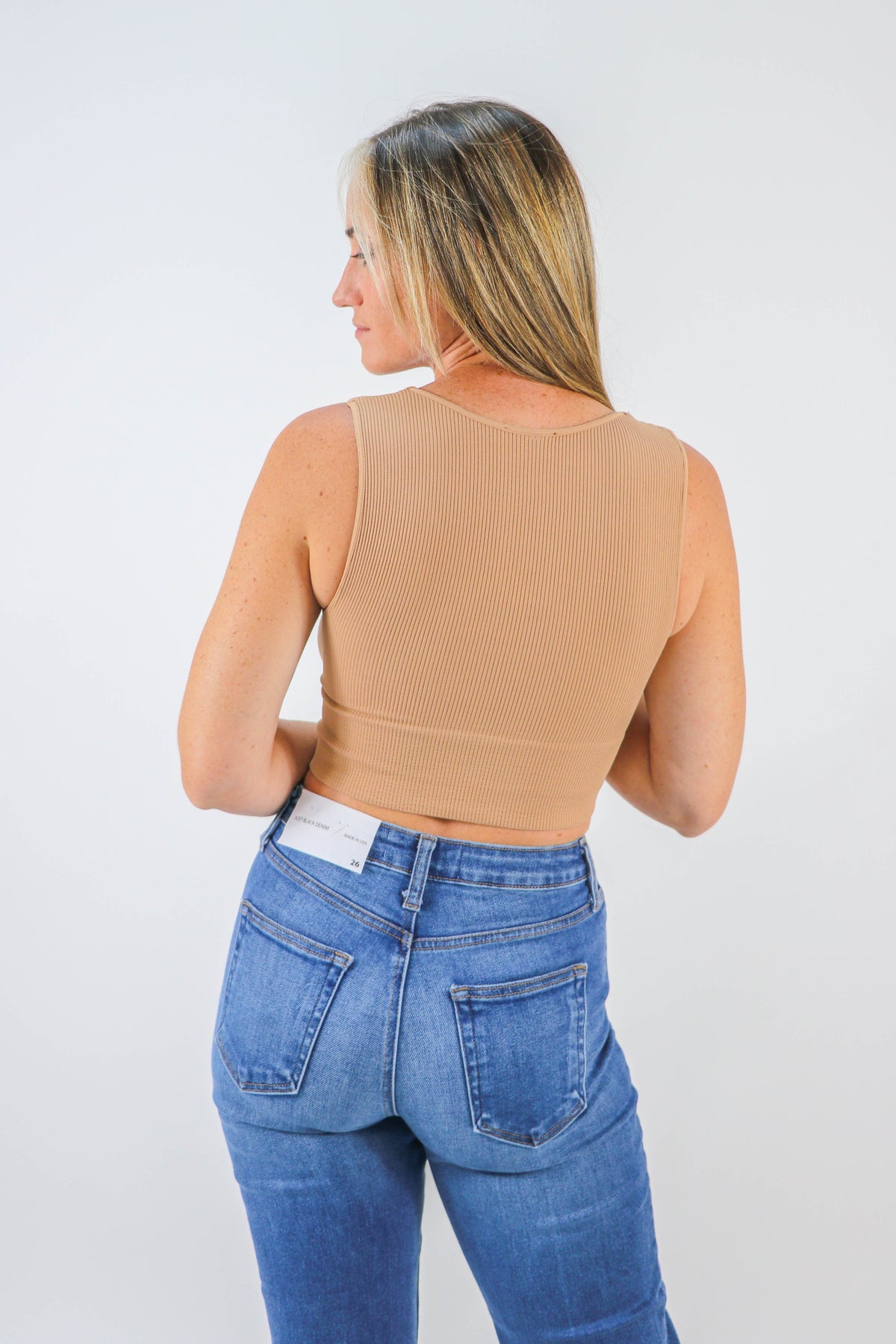 Nikibiki | V-Neck Seamless Crop Top | Sweetest Stitch Boutique