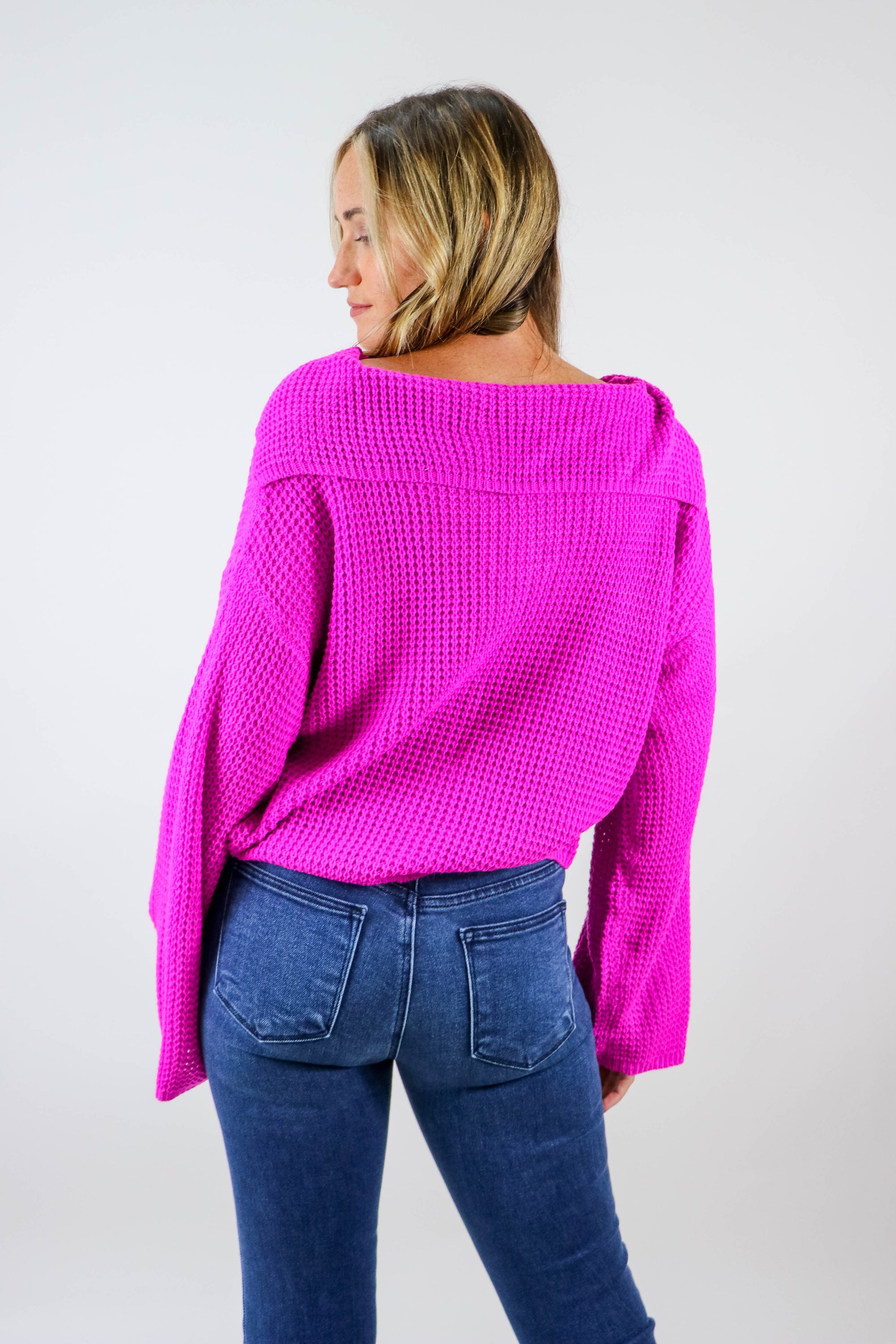 She & Sky | Waffle Knit Sweater | Sweetest Stitch Online Boutique