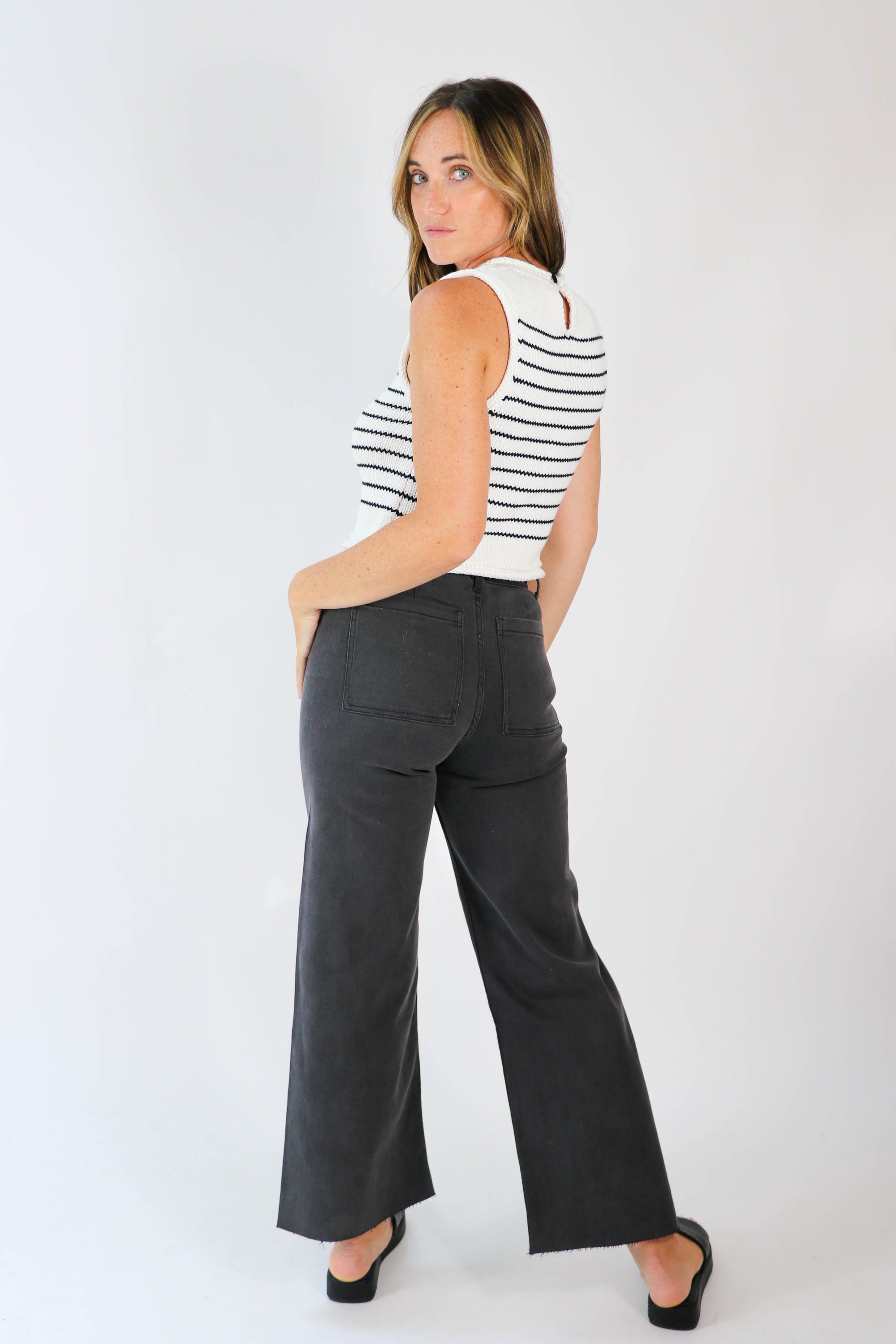 Color Wide Leg Denim for Women | Sweetest Stitch Online Boutique