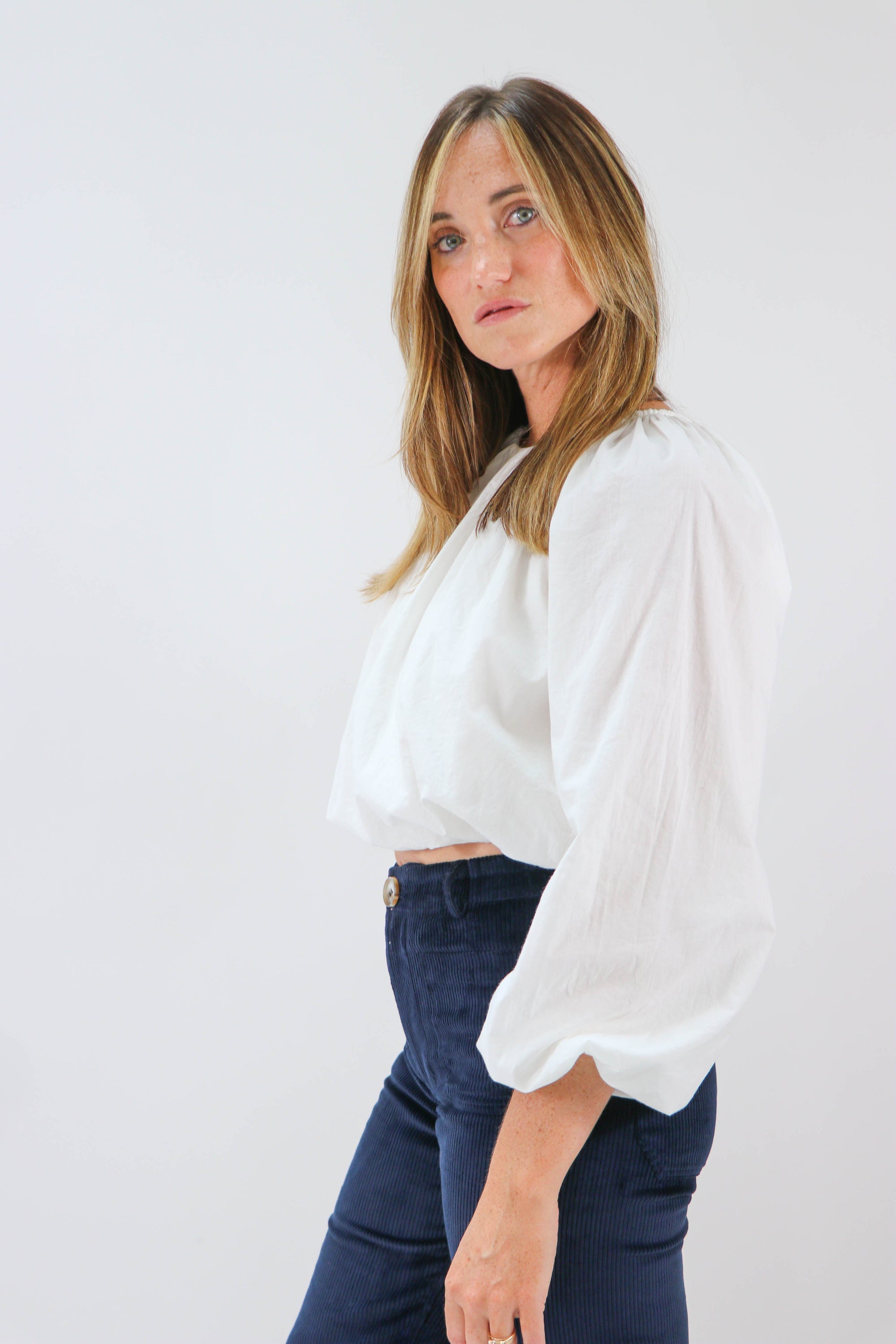 Sofie the Label | White Bubble Hem Blouse | Sweetest Stitch