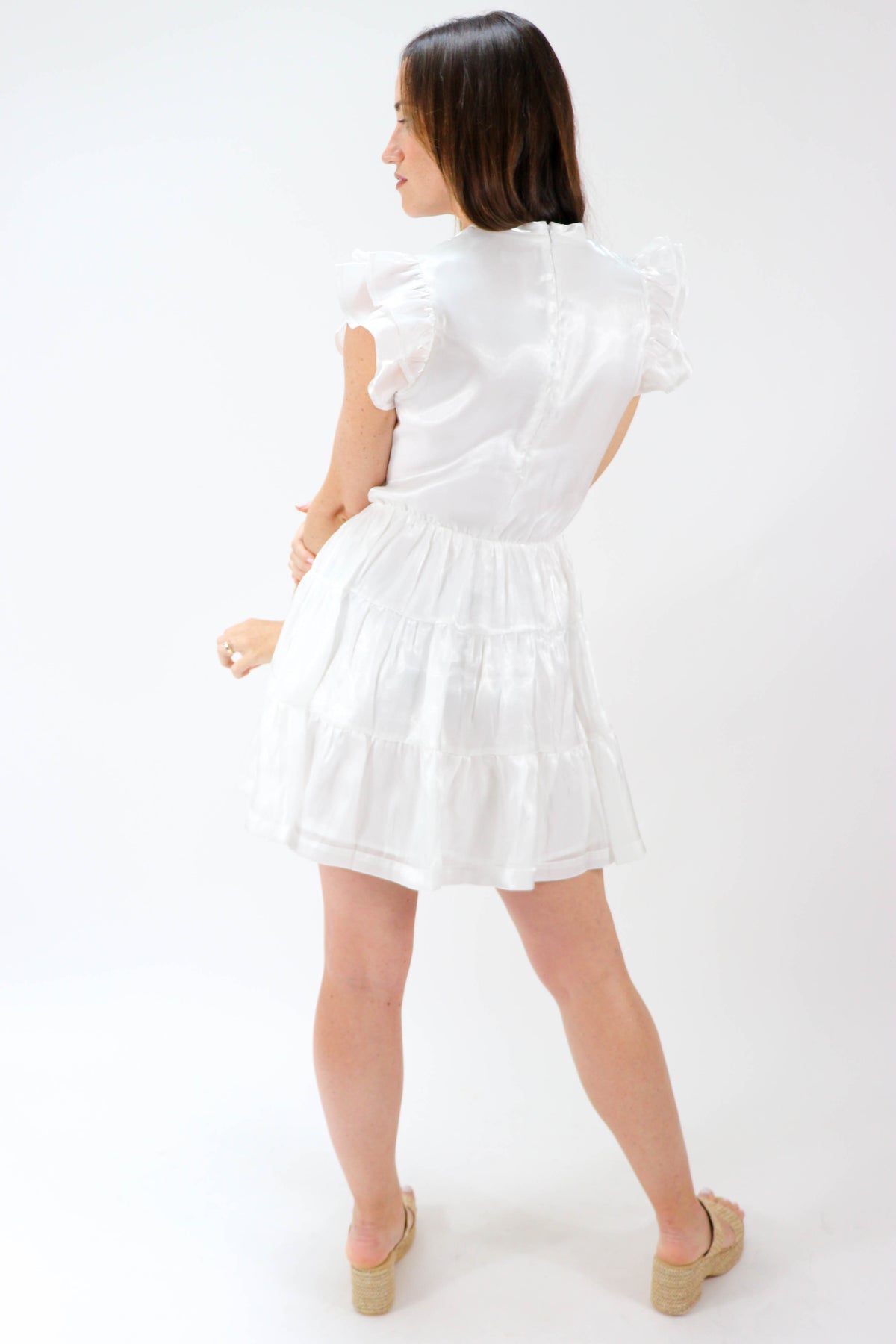 Shimmery Tiered Mini Dress | Sweetest Stitch Women&#39;s Boutique