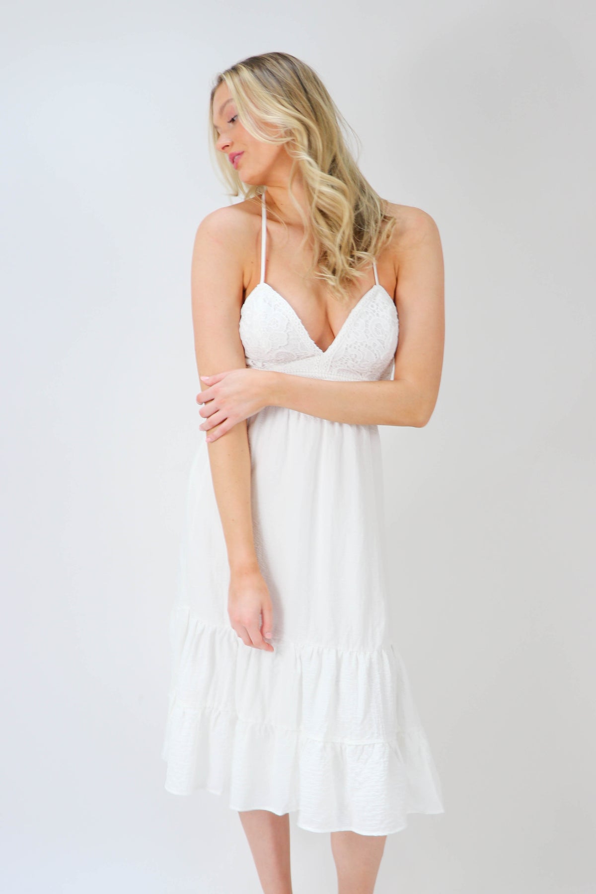 Sleeveless Open Back Midi Dress | Sweetest Stitch Online Boutique