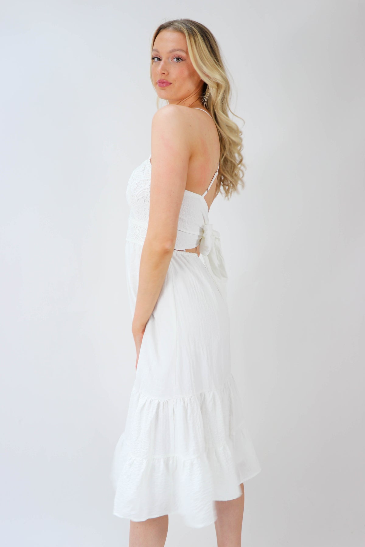 Sleeveless Open Back Midi Dress | Sweetest Stitch Online Boutique