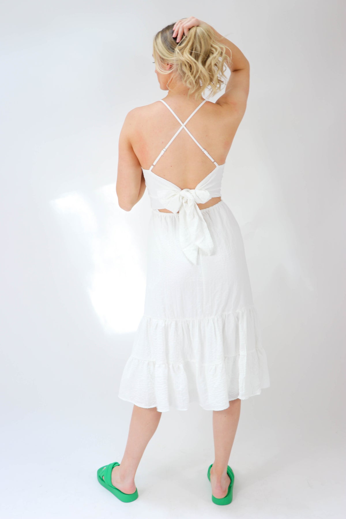 Sleeveless Open Back Midi Dress | Sweetest Stitch Online Boutique