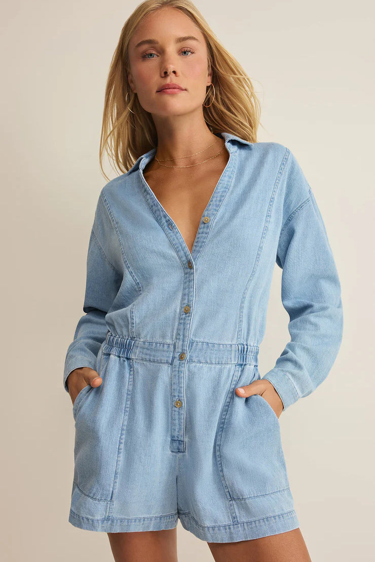 Z Supply | Sully Twill Romper | Sweetest Stitch Boutique Richmond VA