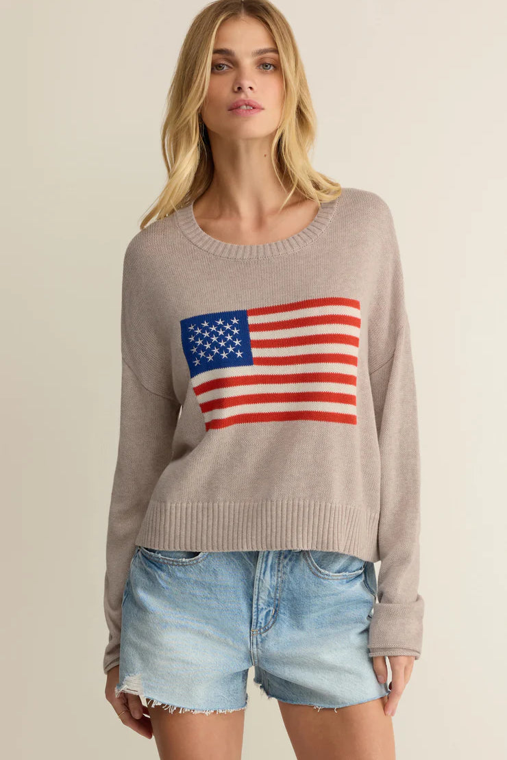 Z Supply | Sienna Patriot Sweater | Sweetest Stitch Boutique Richmond