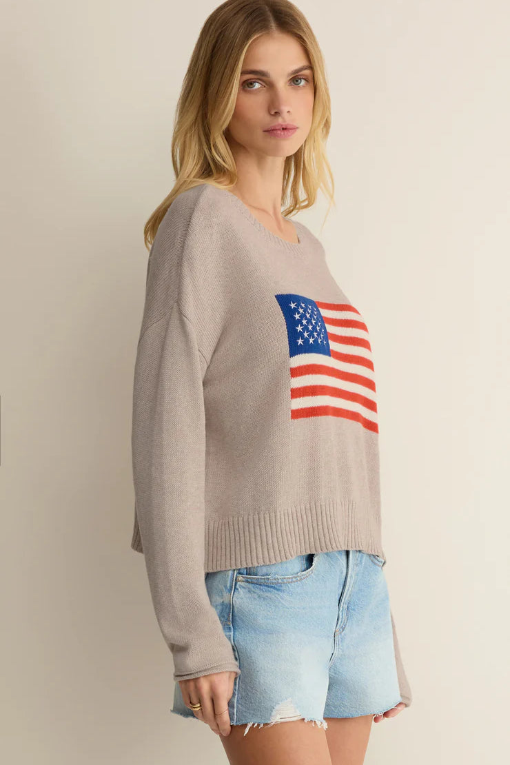 Z Supply | Sienna Patriot Sweater | Sweetest Stitch Boutique Richmond