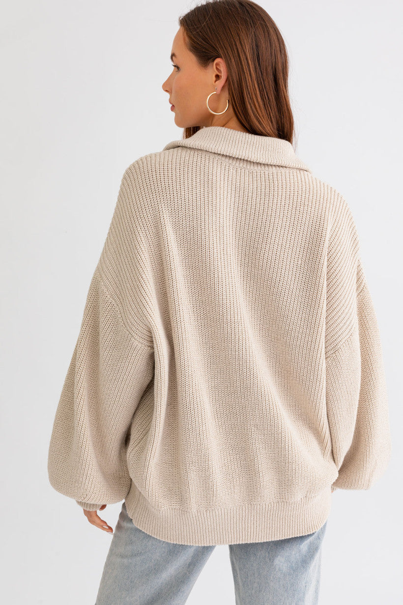 Le Lis | Oversized Knit Jacket | Sweetest Stitch Online Boutique