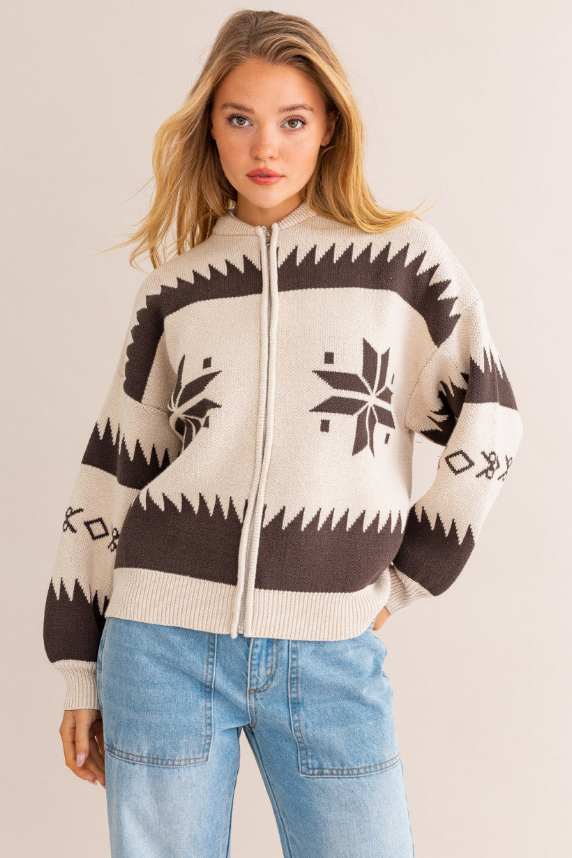 Le Lis | Snowflake Knit Jacket | Sweetest Stitch Online Boutique