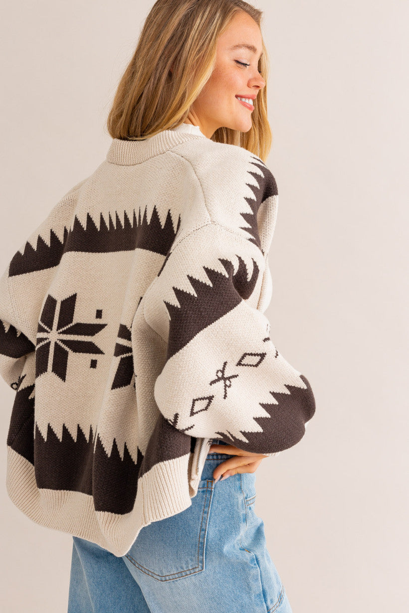 Le Lis | Snowflake Knit Jacket | Sweetest Stitch Online Boutique